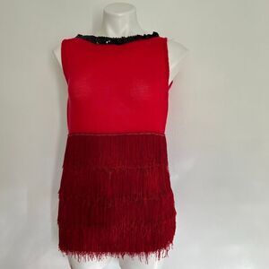 Flapper fringe dance costume vintage
